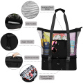 Beach Bag, 2-in-1 Mesh Beach Bag with Detachable Insulated Cooler Grocery & Picnic Tote Travel Bags